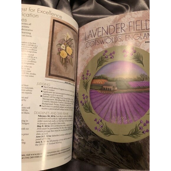 2016 The Decorative Painter Magazine Issue No 1 Broom & Birds Calla Water Lily - Picture 5 of 10